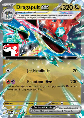 Dragapult ex - 130/167 card from Prize Pack Series Cards