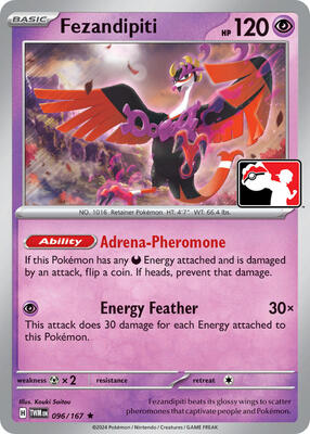 Fezandipiti - 096/167 card from Prize Pack Series Cards