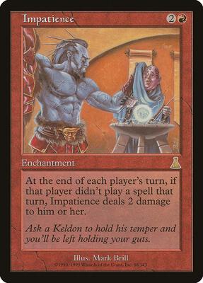 Impatience card from Urza's Destiny