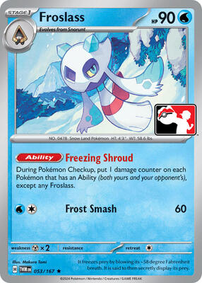 Froslass - 053/167 card from Prize Pack Series Cards