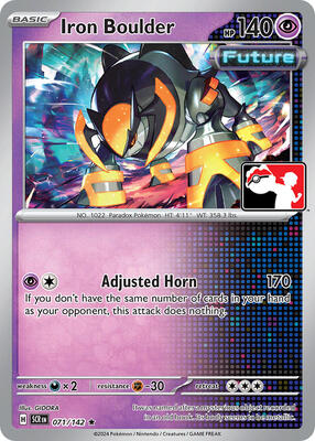 Iron Boulder - 071/142 card from Prize Pack Series Cards