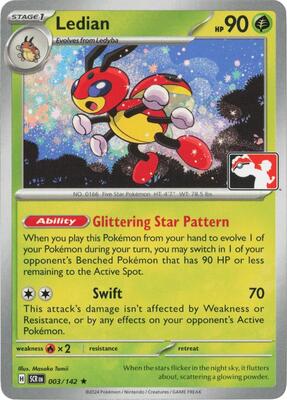 Ledian - 003/142 card from Prize Pack Series Cards