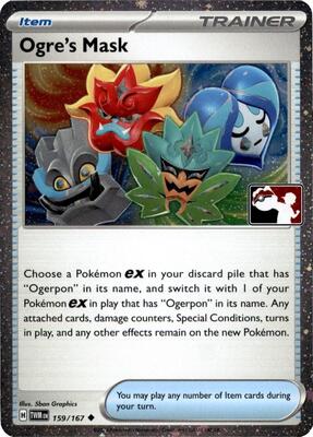Ogre's Mask - 159/167 (Cosmos Holo) card from Prize Pack Series Cards