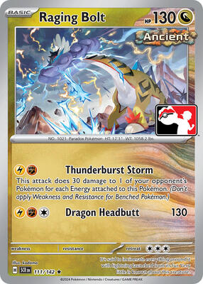 Raging Bolt - 111/142 card from Prize Pack Series Cards