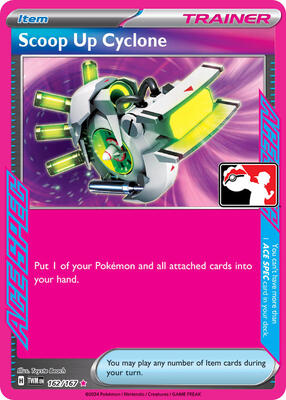 Scoop Up Cyclone - 162/167 card from Prize Pack Series Cards