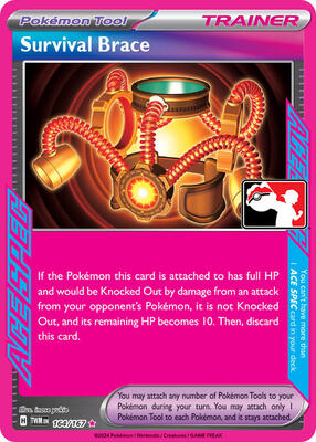 Survival Brace - 164/167 card from Prize Pack Series Cards
