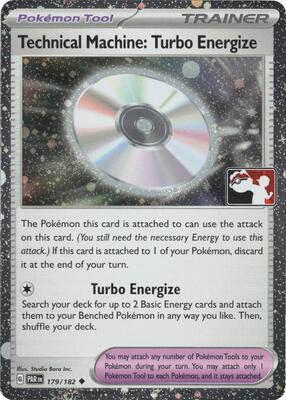 Technical Machine: Turbo Energize - 179/182 (Cosmos Holo) card from Prize Pack Series Cards