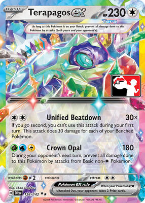 Terapagos ex - 128/142 (Prize Pack Series 6) card from Prize Pack Series Cards