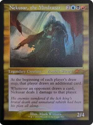 Nekusar, the Mindrazer (Retro Frame) card from Secret Lair Drop Series