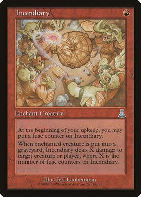 Incendiary card from Urza's Destiny