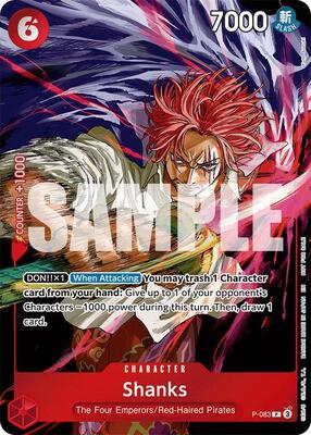 Shanks (Event Pack Vol. 6) card from One Piece Promotion Cards