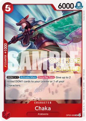 Chaka (Judge Pack Vol. 5) card from One Piece Promotion Cards