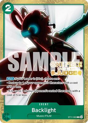 Backlight (Judge Pack Vol. 5) card from One Piece Promotion Cards