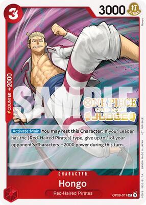 Hongo (Judge Pack Vol. 5) card from One Piece Promotion Cards