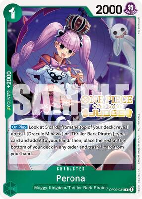 Perona (Judge Pack Vol. 5) card from One Piece Promotion Cards