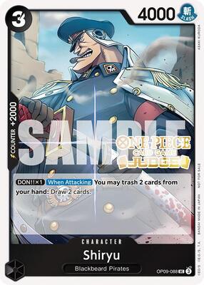 Shiryu (Judge Pack Vol. 5) card from One Piece Promotion Cards