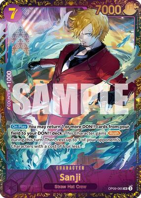 Sanji (Championship 25-26 Regionals Season 1) card from One Piece Promotion Cards