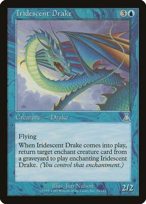 Iridescent Drake card from Urza's Destiny