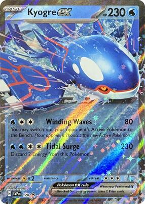 Kyogre ex - 178 card from SV: Scarlet & Violet Promo Cards