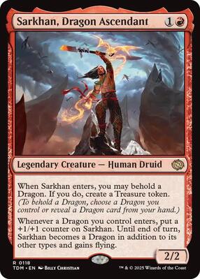 Sarkhan, Dragon Ascendant card from Tarkir: Dragonstorm