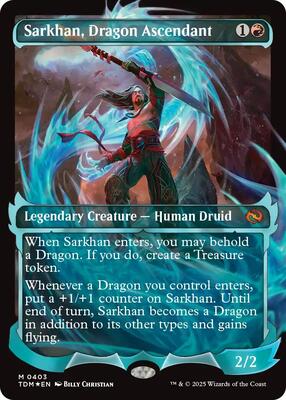 Sarkhan, Dragon Ascendant (0403) (Showcase) card from Tarkir: Dragonstorm