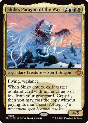 Shiko, Paragon of the Way card from Tarkir: Dragonstorm