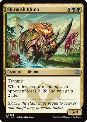 Skirmish Rhino card from Tarkir: Dragonstorm
