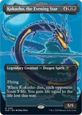 Kokusho, the Evening Star (Rainbow Foil) card from Secret Lair Drop Series