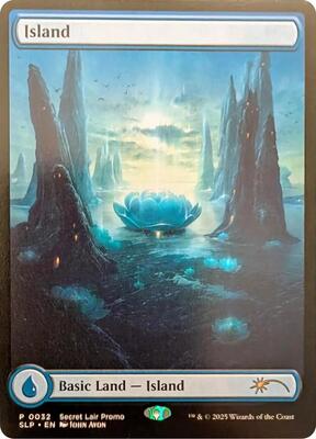 Island (0032) card from Secret Lair Showdown