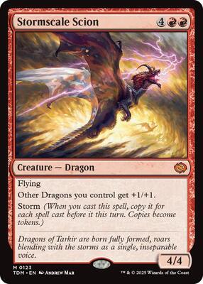 Stormscale Scion card from Tarkir: Dragonstorm