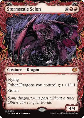 Stormscale Scion (Showcase) card from Tarkir: Dragonstorm