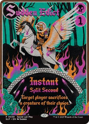 Sudden Edict card from Secret Lair Showdown