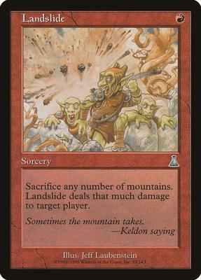 Landslide card from Urza's Destiny