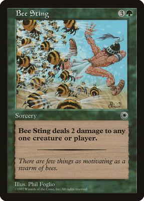 Bee Sting card from Portal