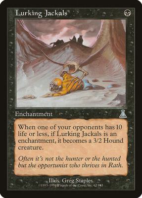 Lurking Jackals card from Urza's Destiny