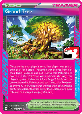 Grand Tree - 136/142 card from Prize Pack Series Cards
