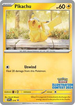 Pikachu - 214 (Illustration Contest 2024) card from SV: Scarlet & Violet Promo Cards