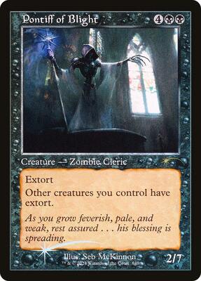 Pontiff of Blight (Retro Frame) card from Secret Lair Drop Series