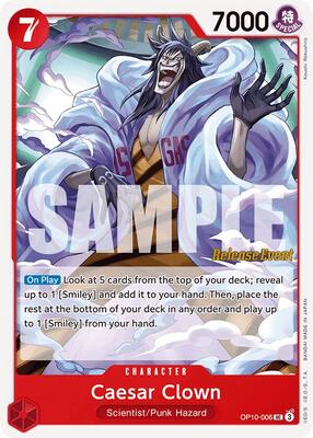 Caesar Clown (006) card from Royal Blood Release Event Cards