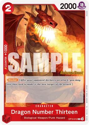 Dragon Number Thirteen card from Royal Blood Release Event Cards