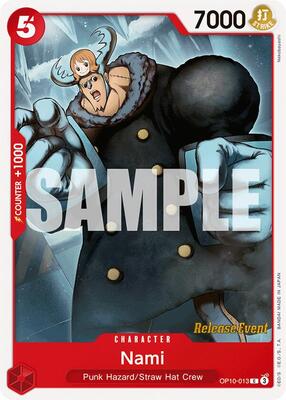Nami (013) card from Royal Blood Release Event Cards