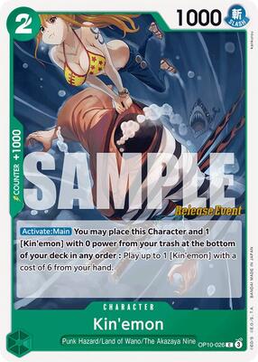 Kin'emon (026) card from Royal Blood Release Event Cards