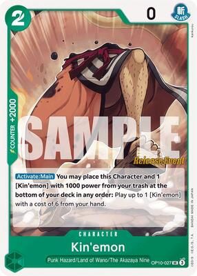 Kin'emon (027) card from Royal Blood Release Event Cards