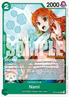 Nami (033) card from Royal Blood Release Event Cards