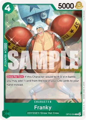Franky (034) card from Royal Blood Release Event Cards
