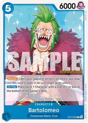 Bartolomeo card from Royal Blood Release Event Cards