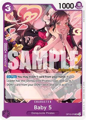 Baby 5 card from Royal Blood Release Event Cards