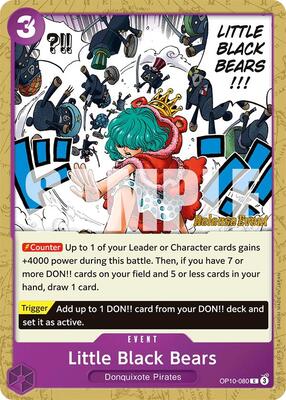 Little Black Bears card from Royal Blood Release Event Cards
