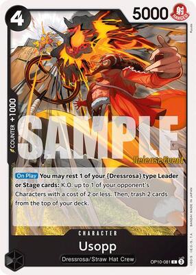 Usopp (081) card from Royal Blood Release Event Cards