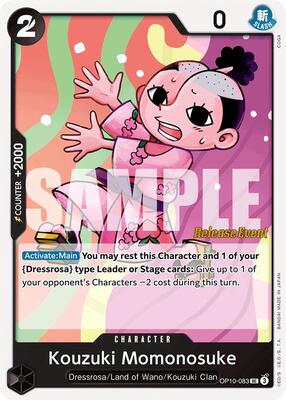 Kouzuki Momonosuke (083) card from Royal Blood Release Event Cards